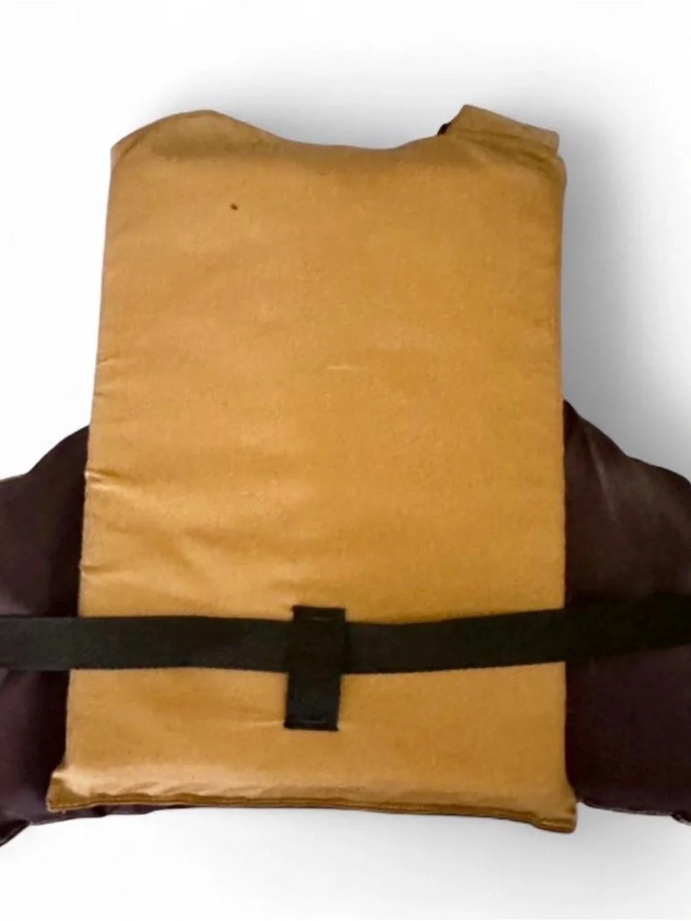 Onyx Kids Bib-Style Life Vest in Tan with Black Straps